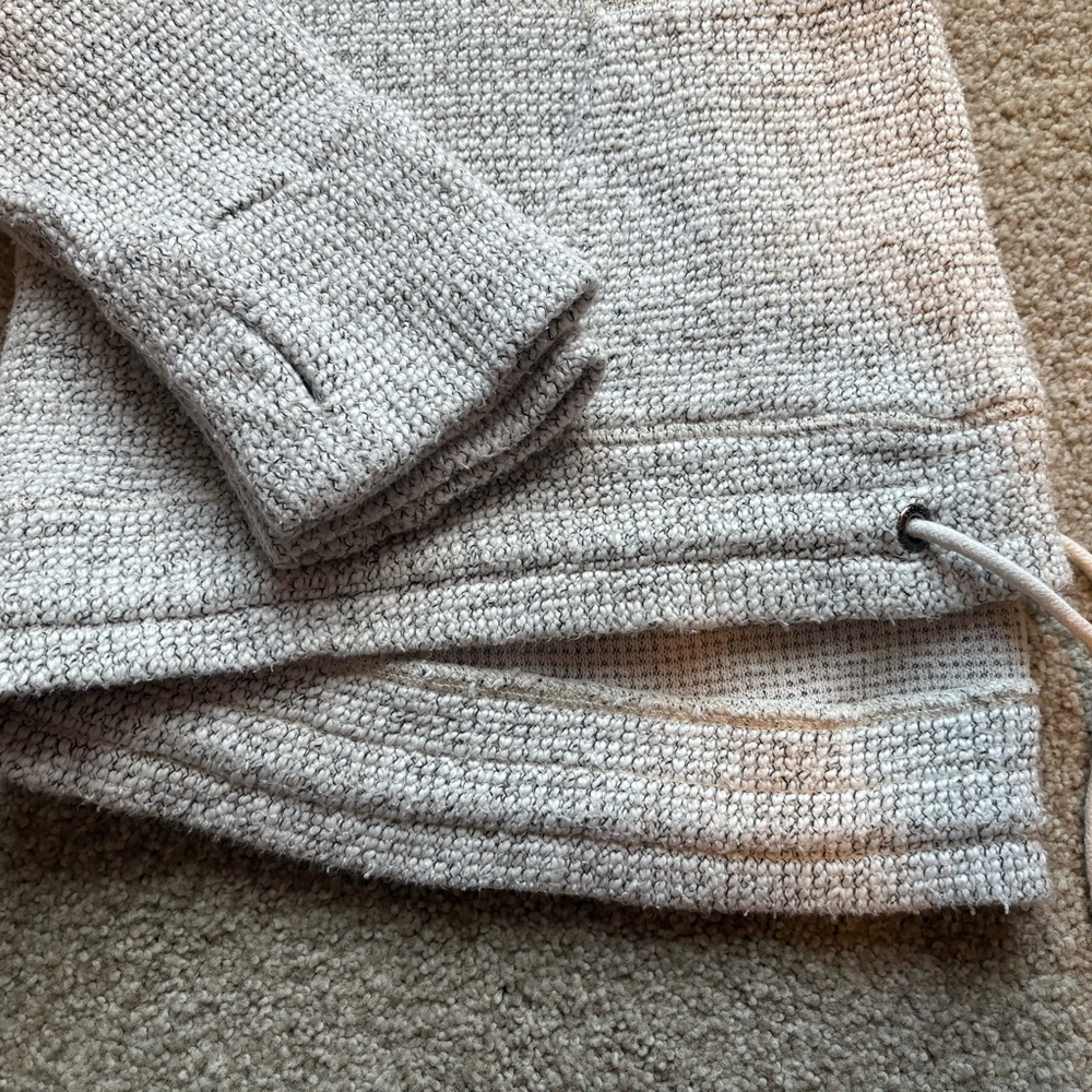 Sweaty Betty Restful Boucle Sweatshirt Textured Pullover Gray Womens Large EUC - Picture 5 of 5